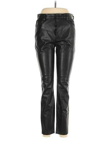 Zara Women Black Faux Leather Pants M