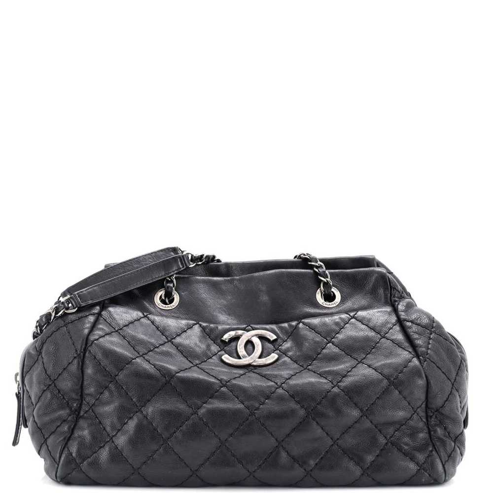 Chanel Leather bowling bag - image 1