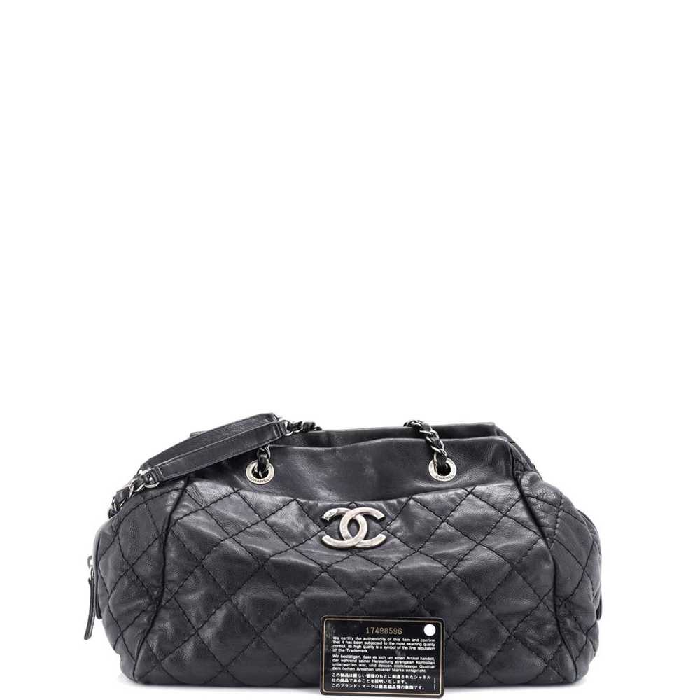 Chanel Leather bowling bag - image 2