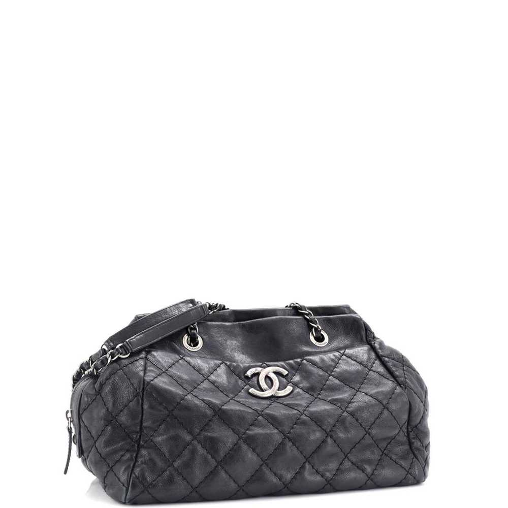 Chanel Leather bowling bag - image 3