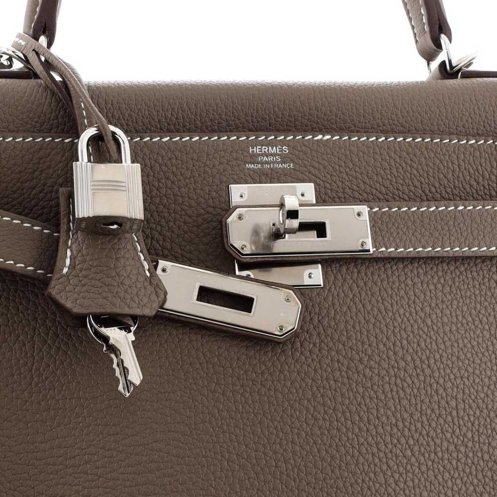 Hermès Kelly 28 leather handbag - image 7