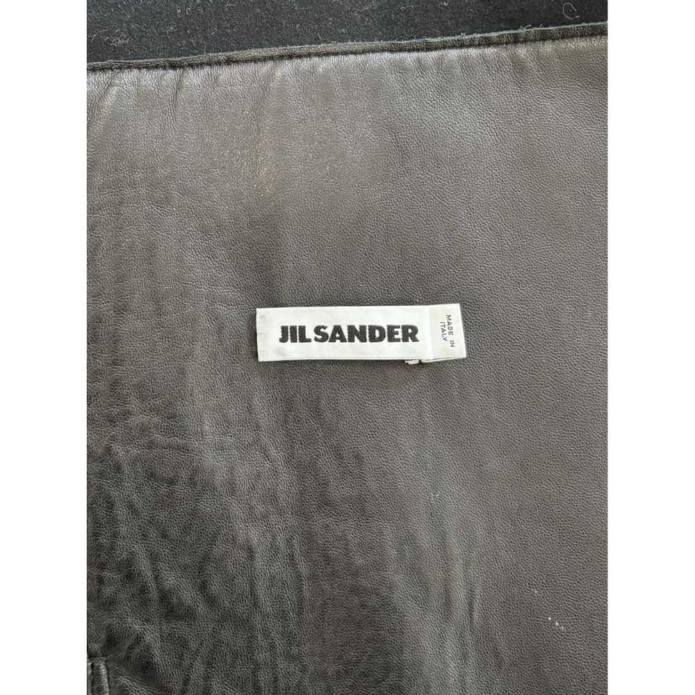 Jil Sander Leather biker jacket - image 2