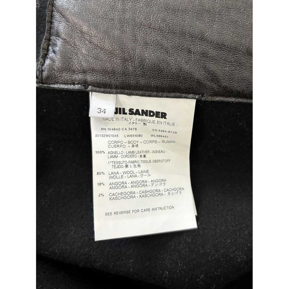 Jil Sander Leather biker jacket - image 3