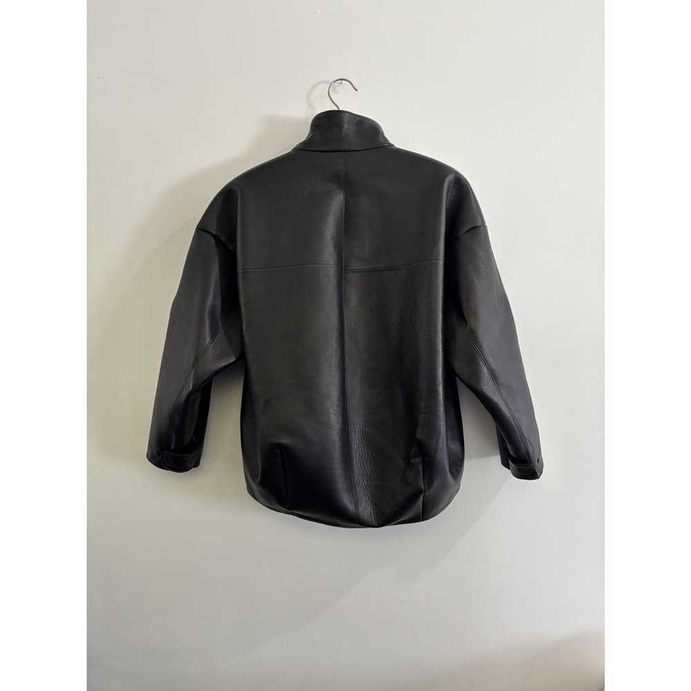 Jil Sander Leather biker jacket - image 4