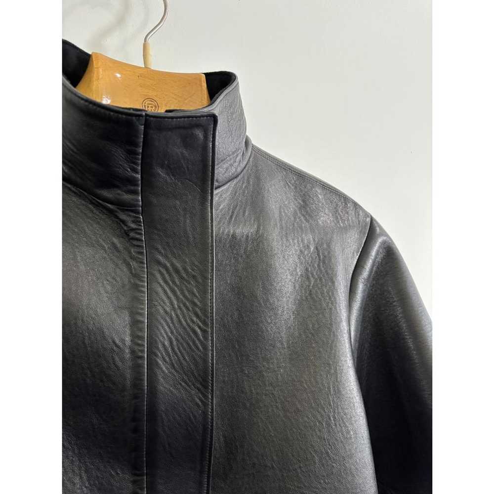 Jil Sander Leather biker jacket - image 5