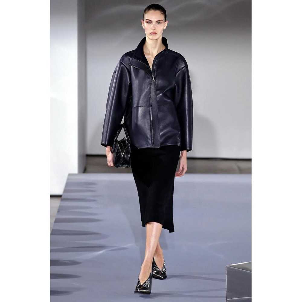 Jil Sander Leather biker jacket - image 6