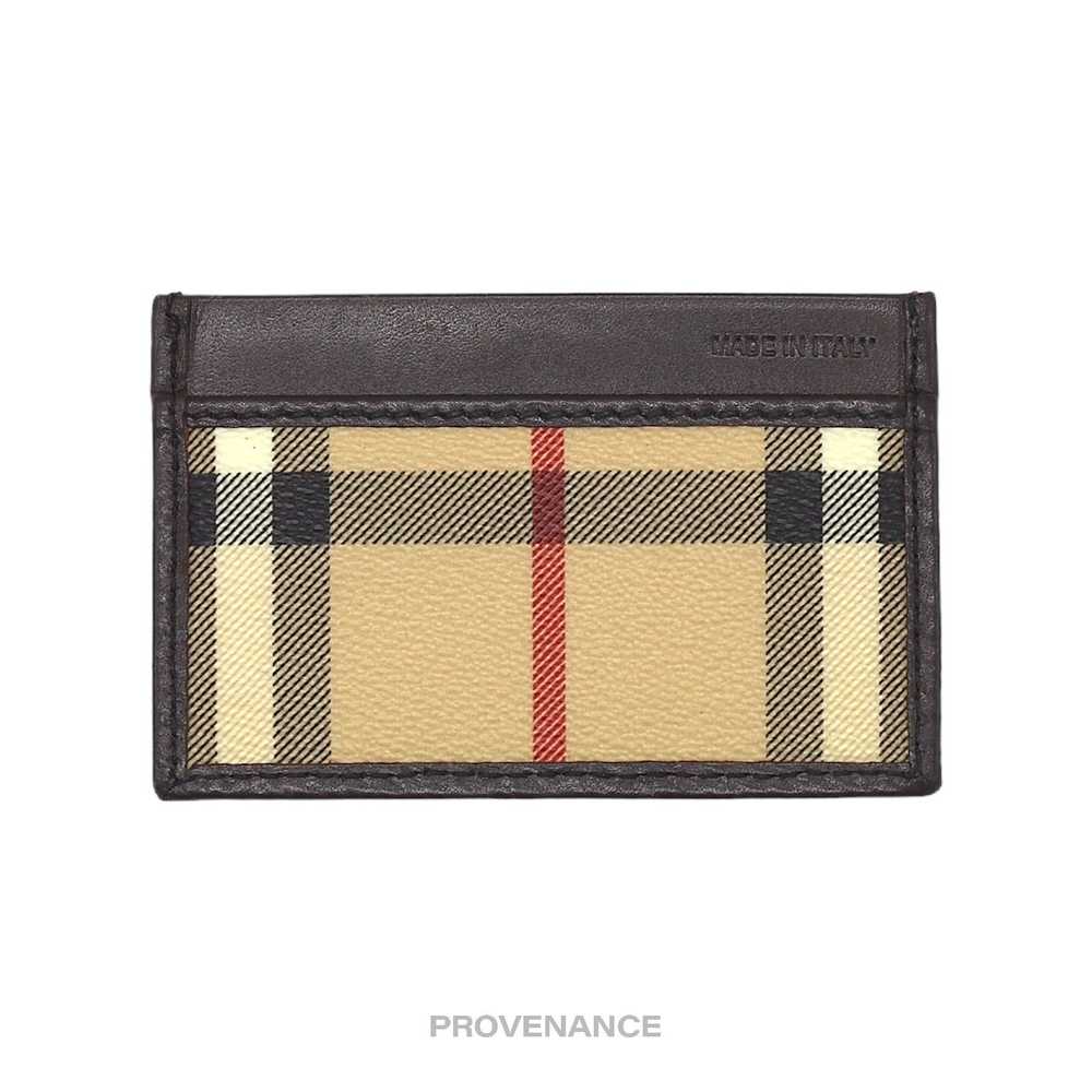 Burberry 🔴 Burberry Check Card Holder Wallet - N… - image 1