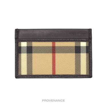 Burberry 🔴 Burberry Check Card Holder Wallet - N… - image 1