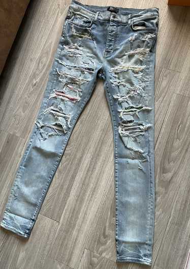 Amiri Amiri rainbow thrasher jeans