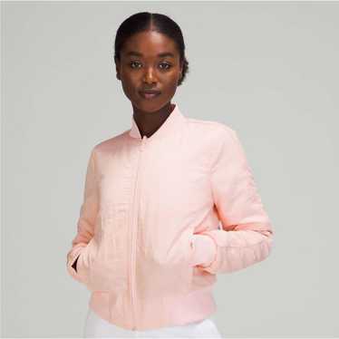 Lululemon Non-Stop Bomber *Reversible Pink Mist W… - image 1