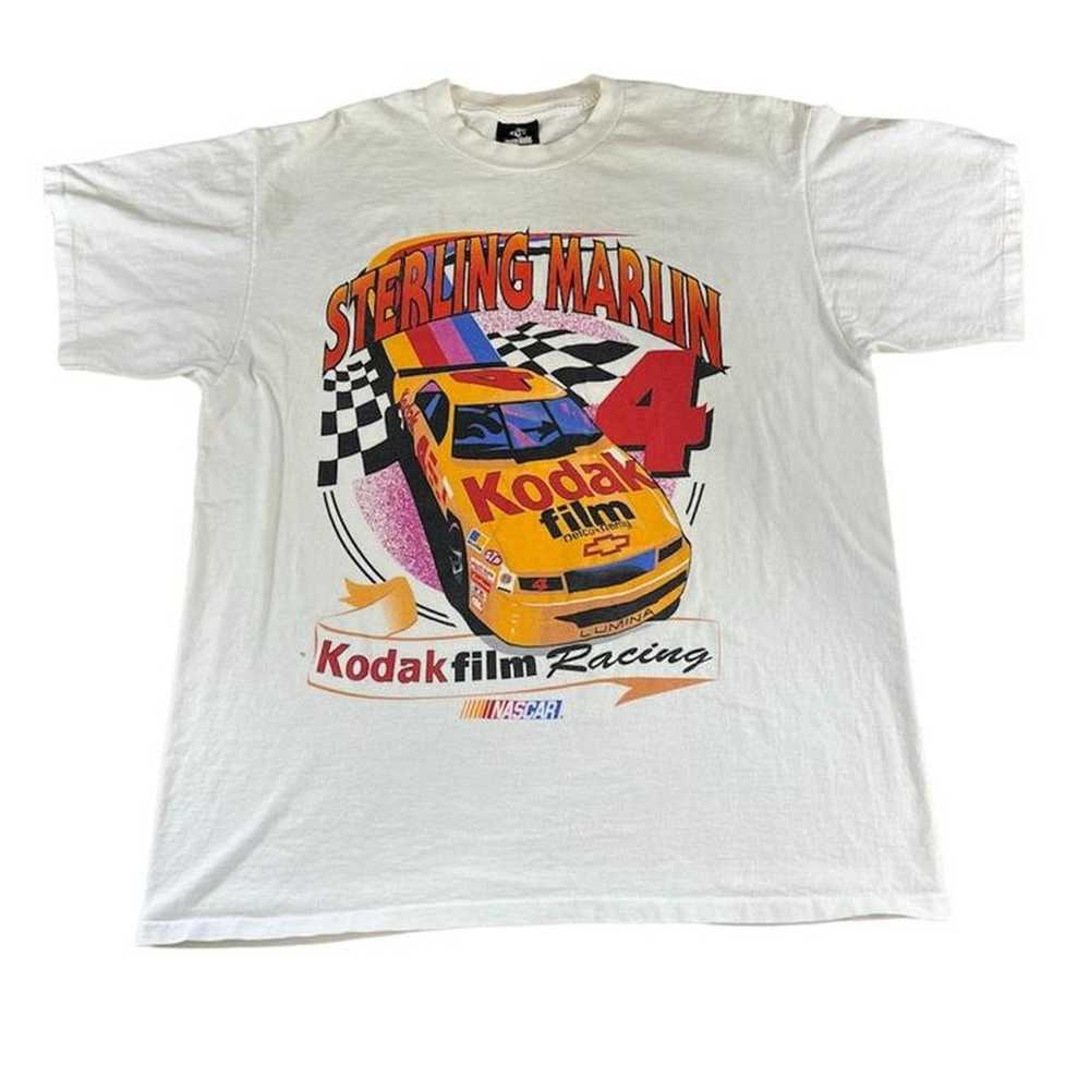 Other Vintage Nascar Sterling Marlinq Kodak Tee S… - image 1