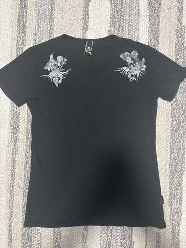 Roen Roen floral skull T shirt