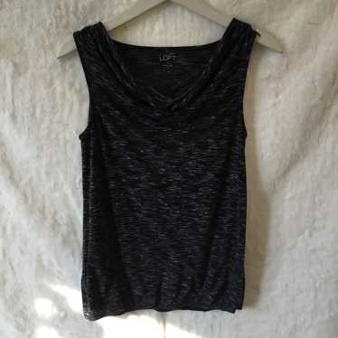 Ann Taylor Ann Taylor Loft Black and White Tank To