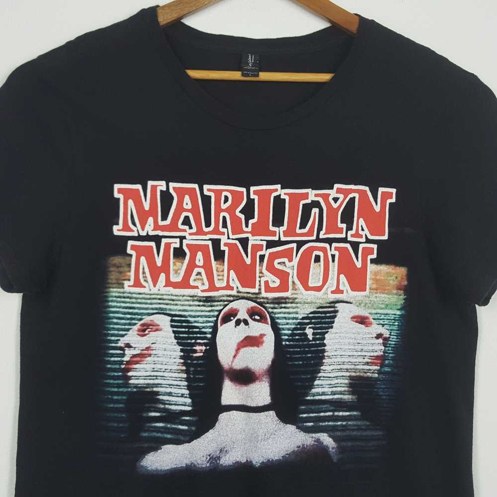 Rock Band × Tour Tee × Vintage Vintage MARILYN MA… - image 2