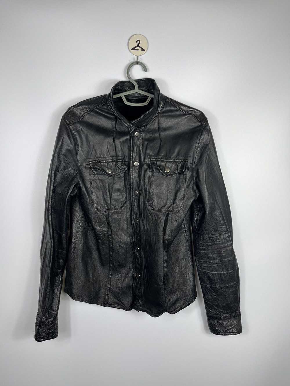 Allsaints × Leather Jacket × Streetwear Vintage A… - image 1