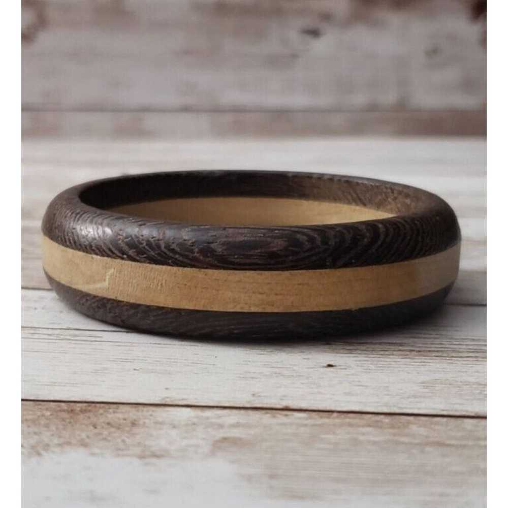 Vintage Vintage Bracelet / Bangle Wooden Two Tone - image 2