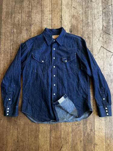 Sugar Cane SUGAR CANE 8OZ DENIM WESTERN SHIRT