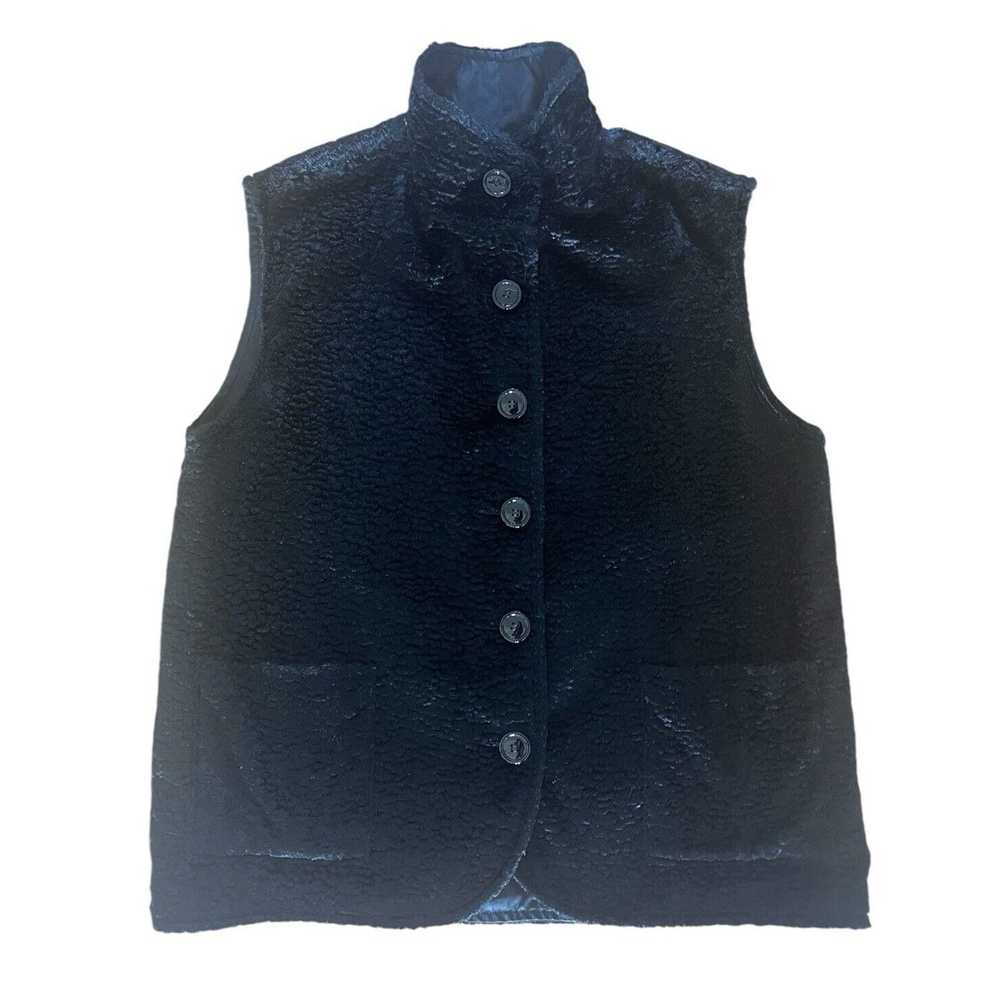 Iceberg Iceberg Vest Mock Neck Faux Shearling Mad… - image 2