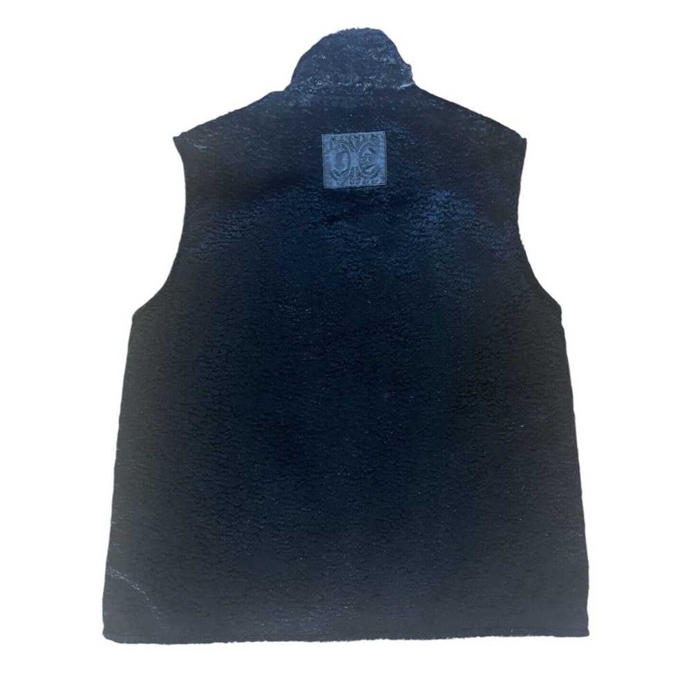 Iceberg Iceberg Vest Mock Neck Faux Shearling Mad… - image 3