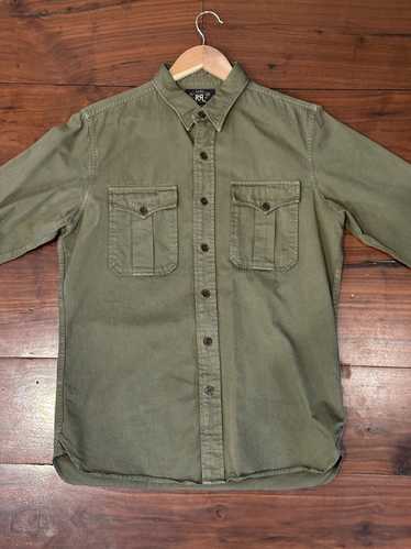 RRL Ralph Lauren Green Button Up