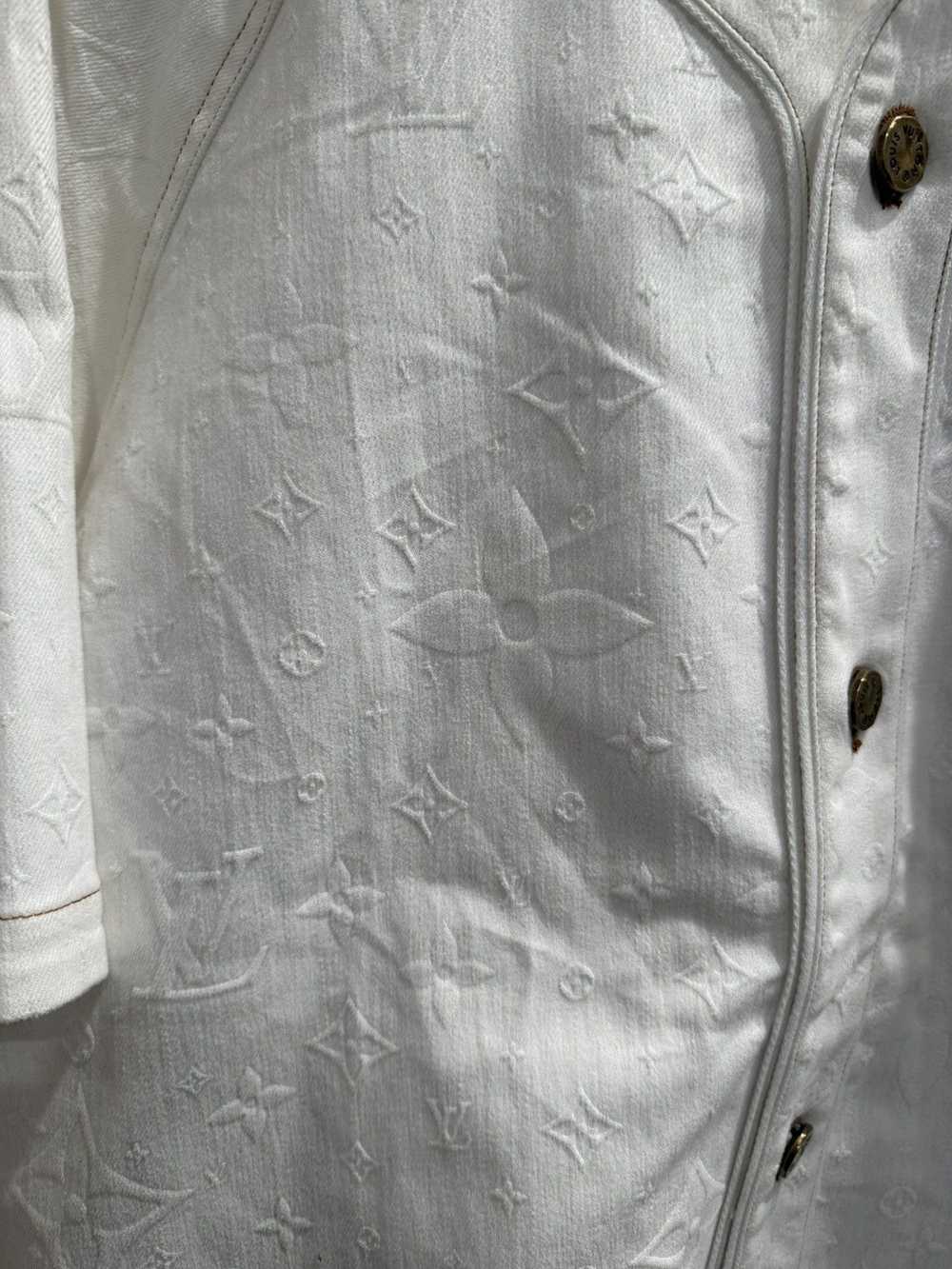 Louis Vuitton Louis Vuitton White Denim Monogram … - image 2