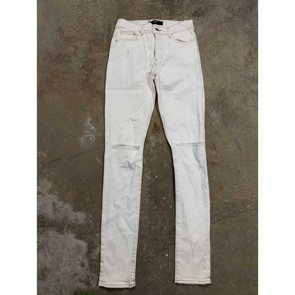 Amiri Amiri Jeans Thrasher White Used 30 - image 1