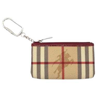 Burberry brown deals Leather Keychain