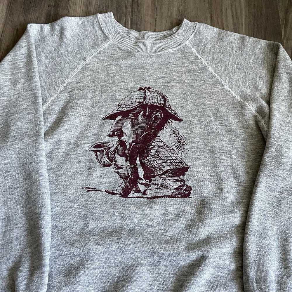 Vintage Vintage Sherlock Holmes Sweatshirt Men's … - image 2