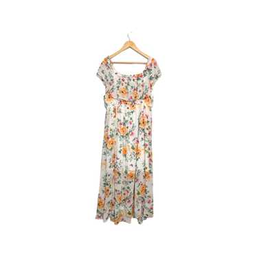 Torrid Ivory Floral Off Shoulder Maxi Dress Dream… - image 1