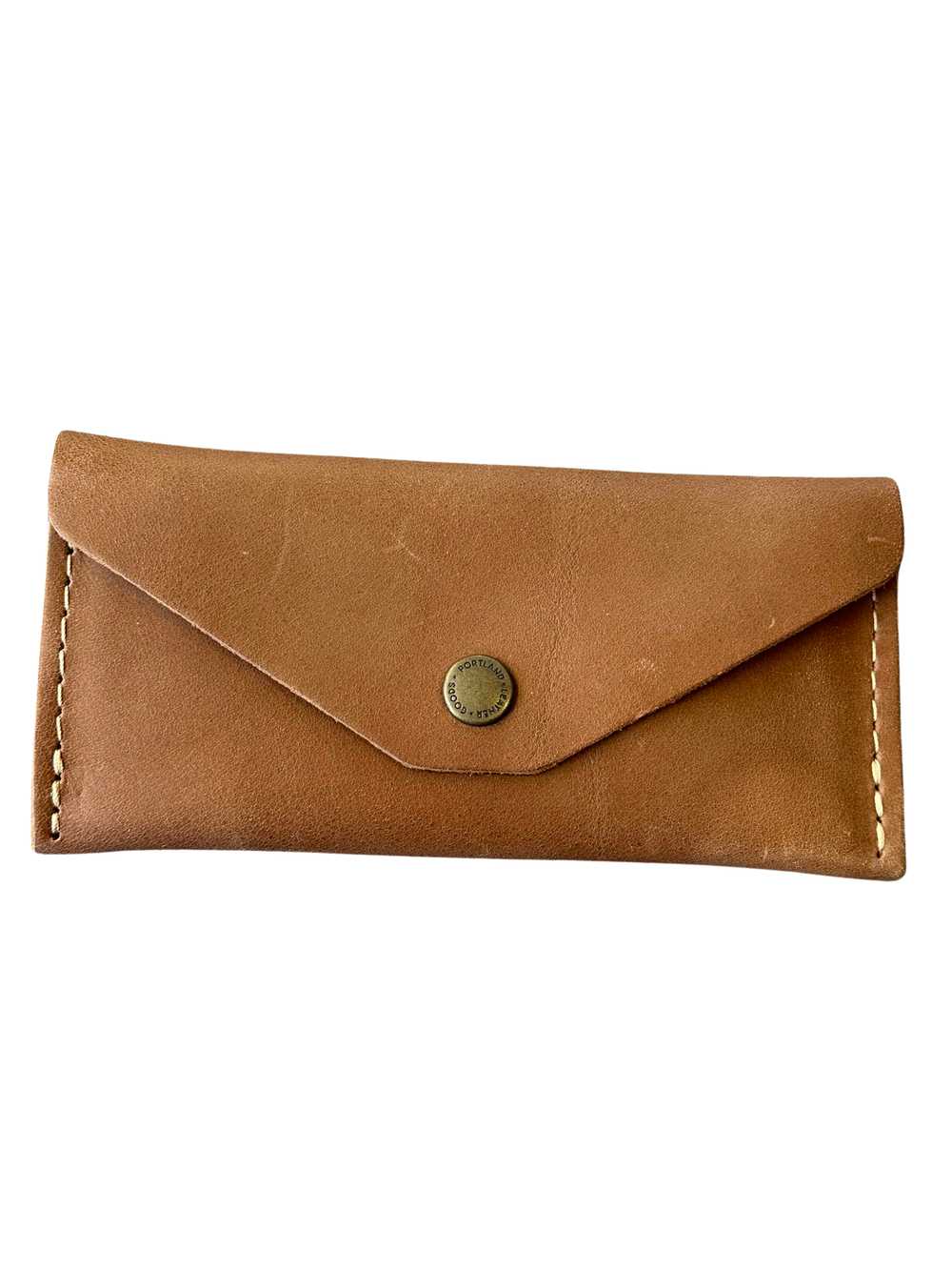 Portland Leather Cappuccino Long Zip Envelope - image 1