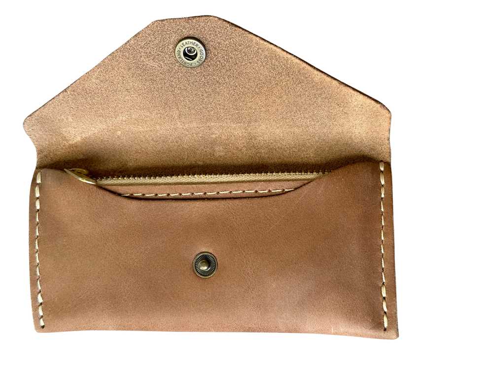 Portland Leather Cappuccino Long Zip Envelope - image 4