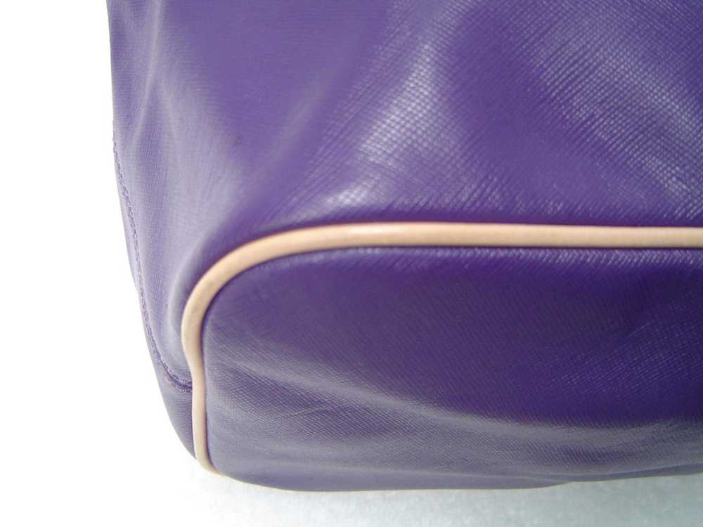 AUTHENTIC COACH PURPLE SAFFIANO LEATHER METRO TOT… - image 11