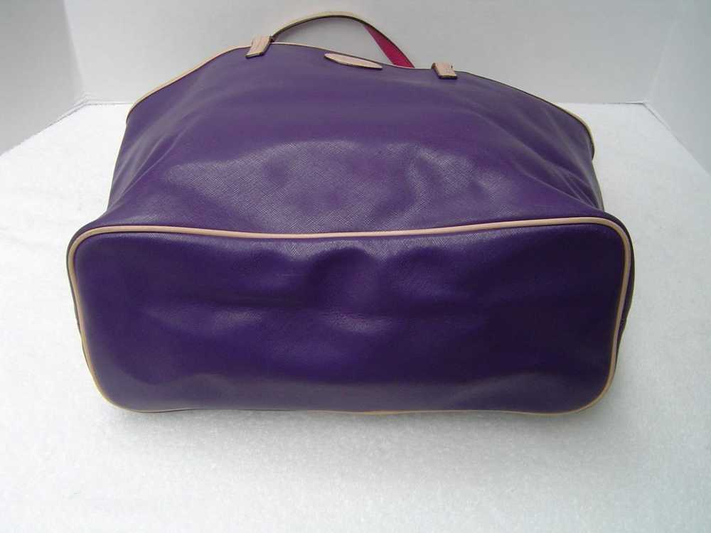 AUTHENTIC COACH PURPLE SAFFIANO LEATHER METRO TOT… - image 7