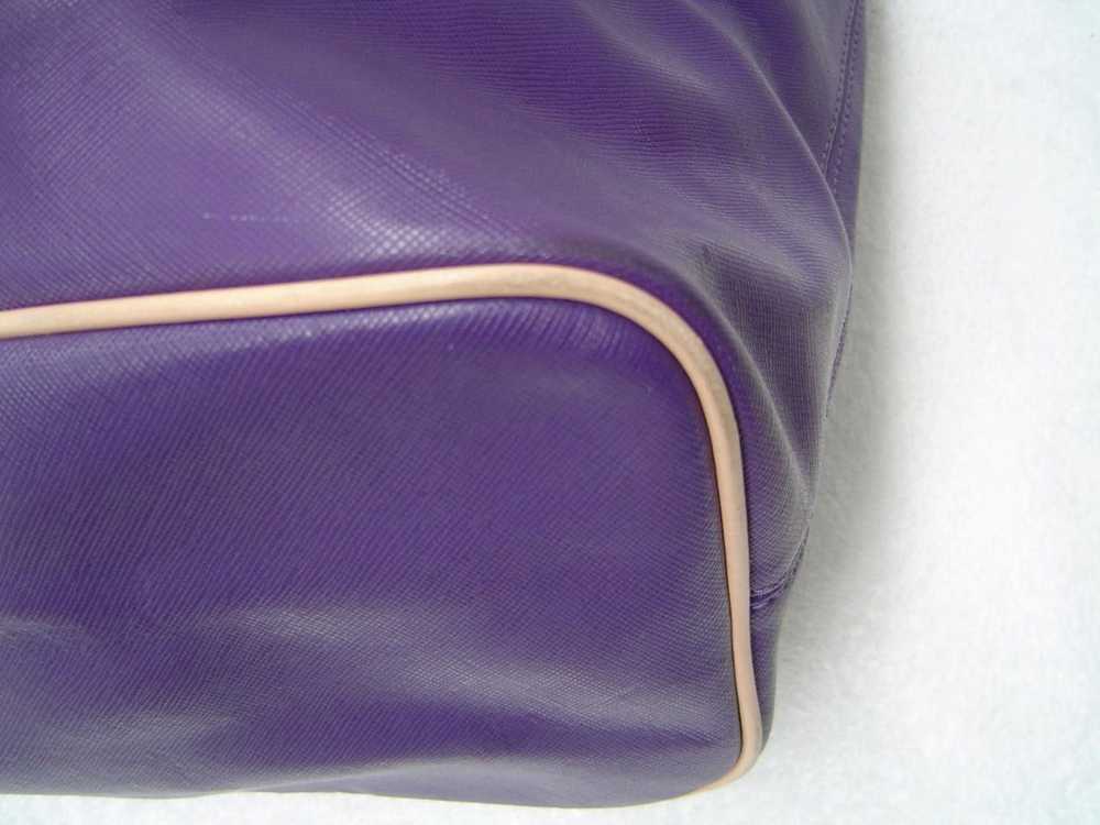 AUTHENTIC COACH PURPLE SAFFIANO LEATHER METRO TOT… - image 8