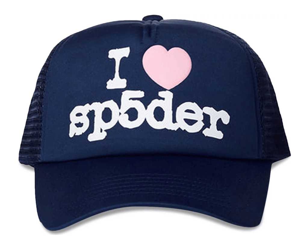 Spider Worldwide I Heart Sp5der Trucker Hat Navy - image 1