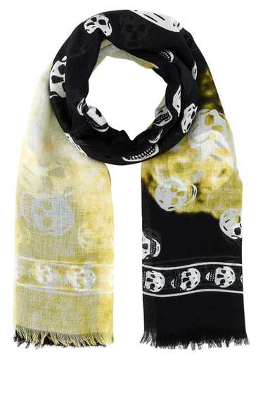 Alexander McQueen Printed Satin Foulard