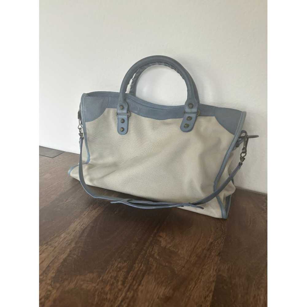 Balenciaga City linen handbag - image 5