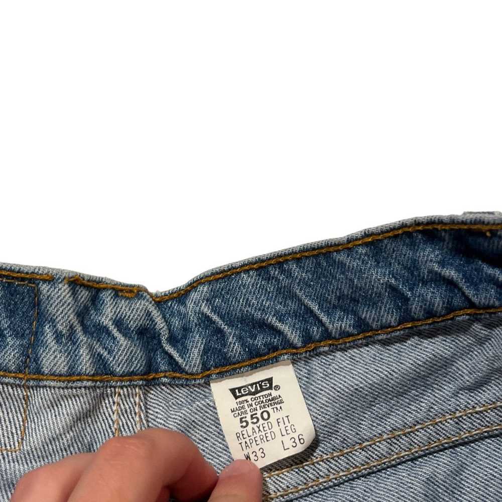 Levi's × Made In Usa × Vintage 90s Levi’s 550 Ora… - image 3