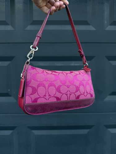 Coach Vintage Y2k Coach Pink Signature Demi Hampto