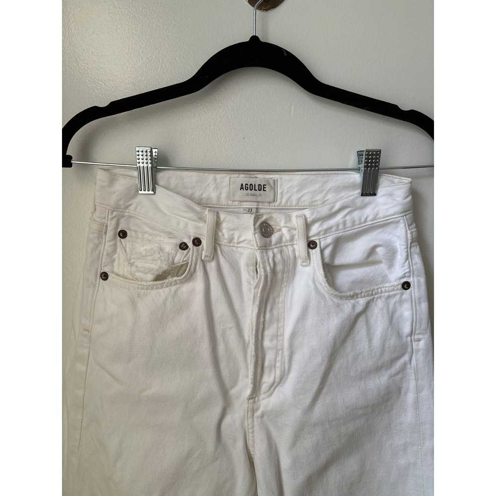 Agolde AGOLDE 90s Loose Distressed Jeans White - image 4