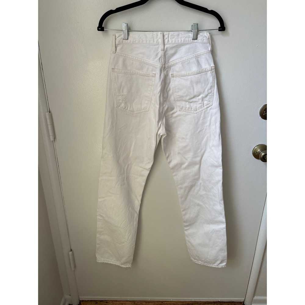 Agolde AGOLDE 90s Loose Distressed Jeans White - image 6