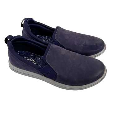 Clarks Clarks Cloudsteppers Navy Blue Slip On Shoe