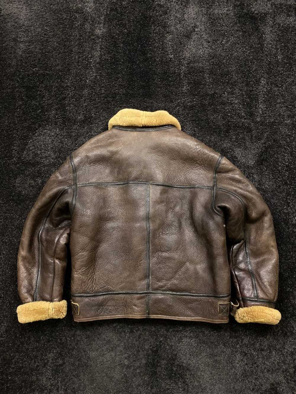 Leather Jacket × Sheepskin Coat × Vintage Vintage… - image 4