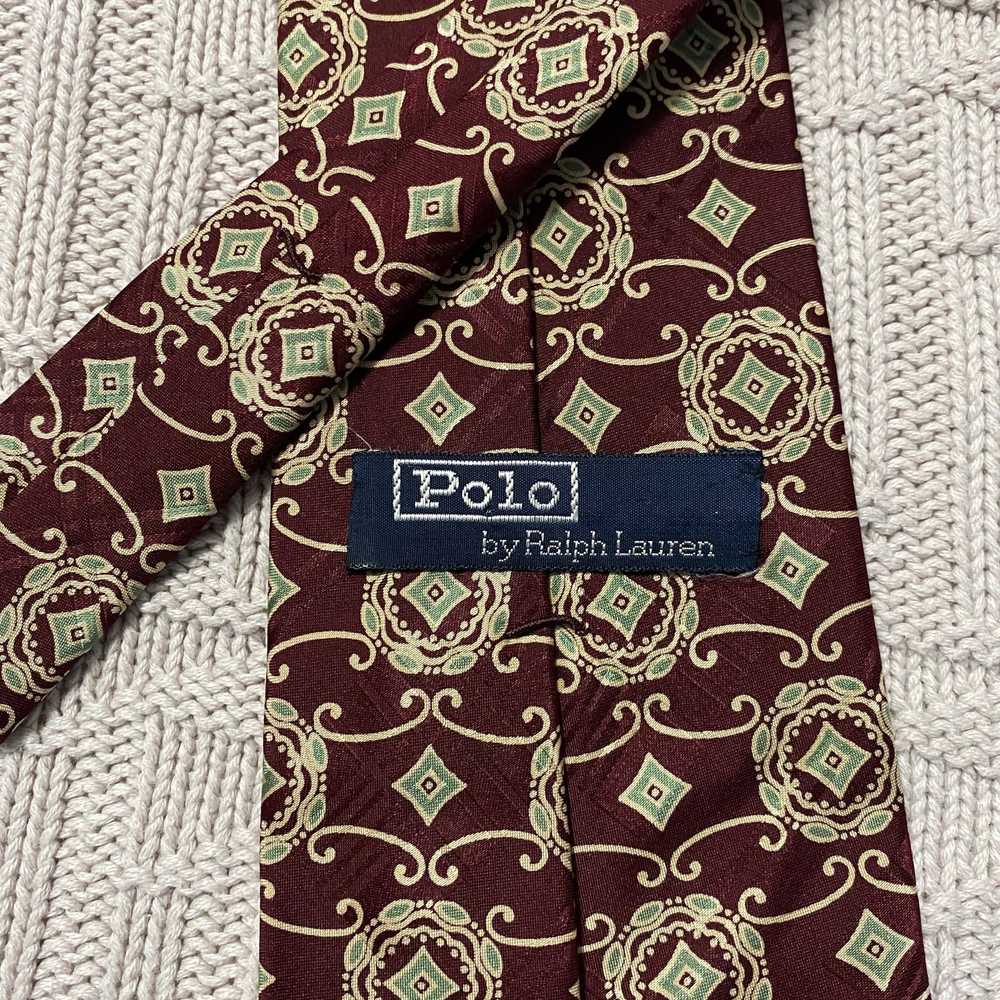 Polo Ralph Lauren Polo Ralph Lauren maroon tie - image 3