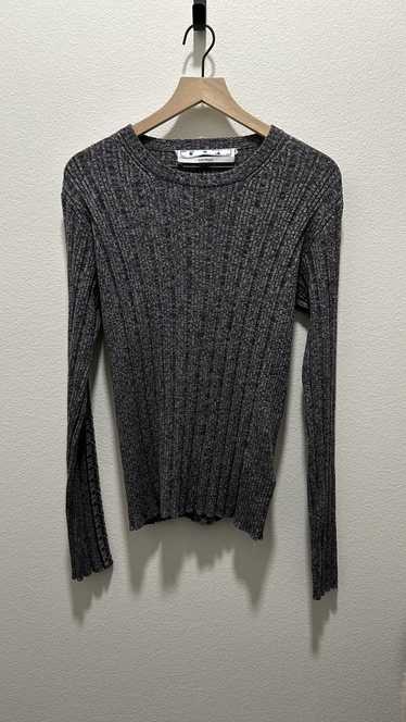 Off-White Arrow Band Ribbed Knit Sweater