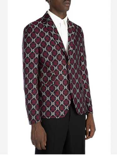 Gucci Gucci GG Diamond Jacquard Blazer Logo GG Nav