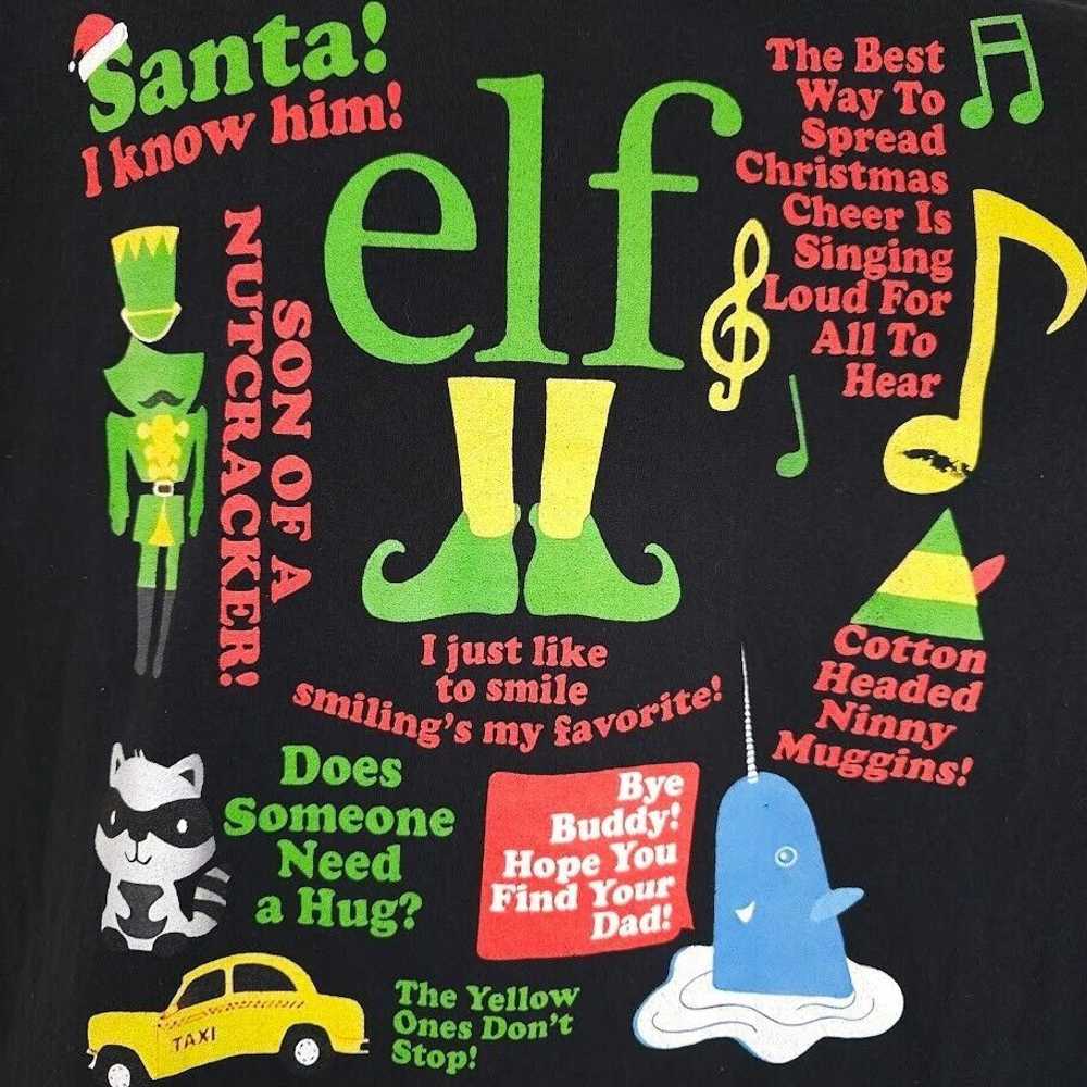 Gildan Elf Movie T Shirt Mens Size XL Black Chris… - image 2