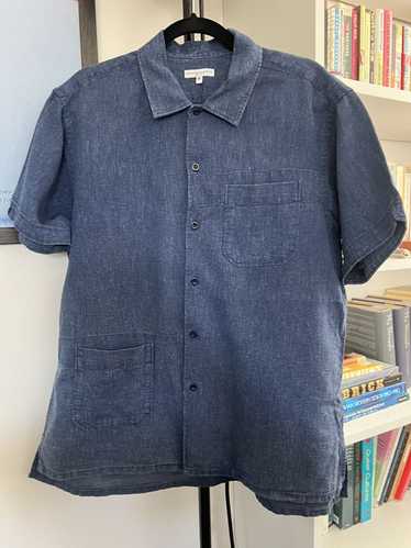 Engineered Garments Indigo-Dyed Linen Shortsleeve 