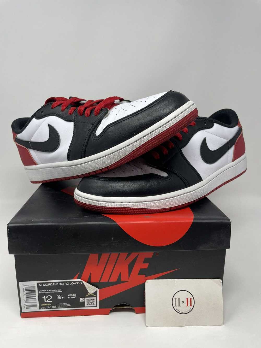 Jordan Brand Air Jordan 1 Retro Low OG Black Toe … - image 1