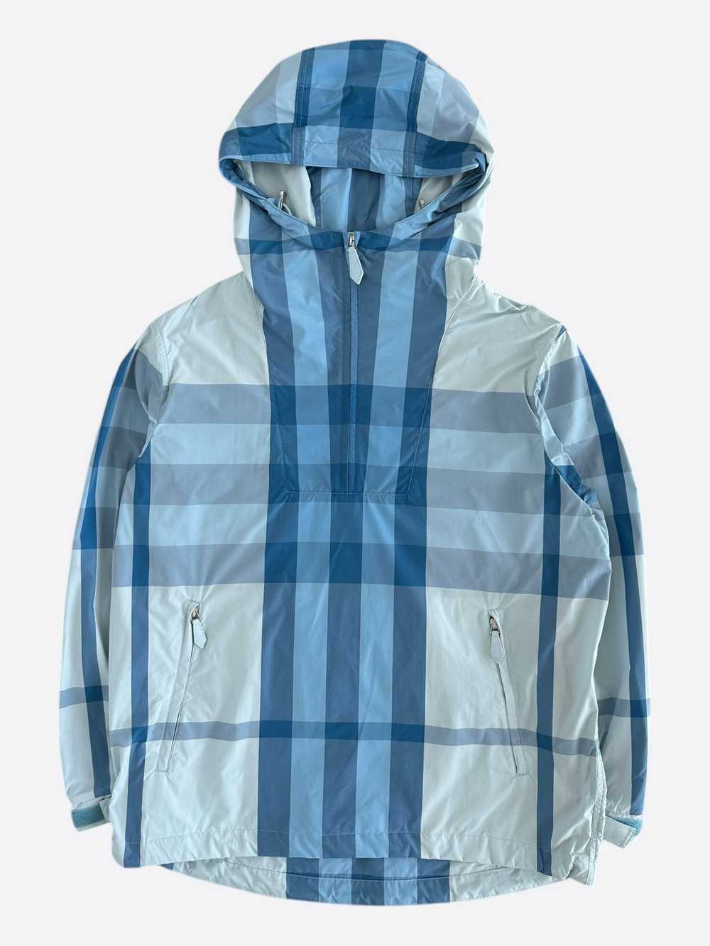 Burberry Burberry Blue Check Pattern Anorak - image 1